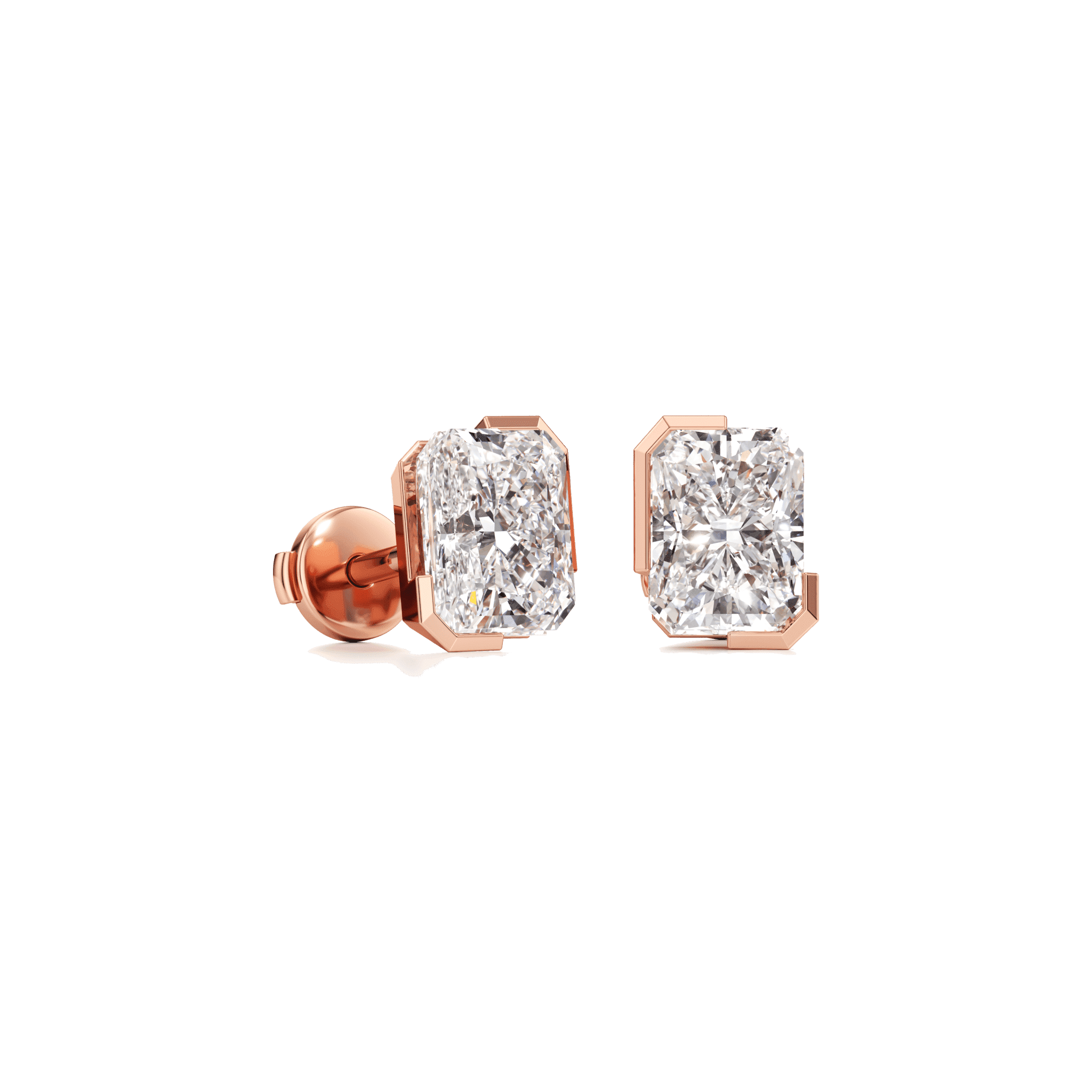 Radiant Diamond Earrings | Diamond Heaven